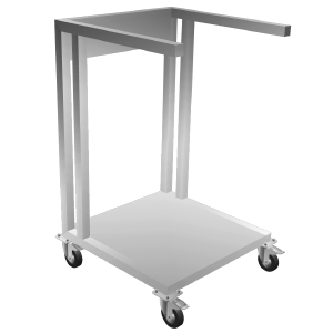 Complementary four wheel mobile cart for Vortex Popcorn™ machines